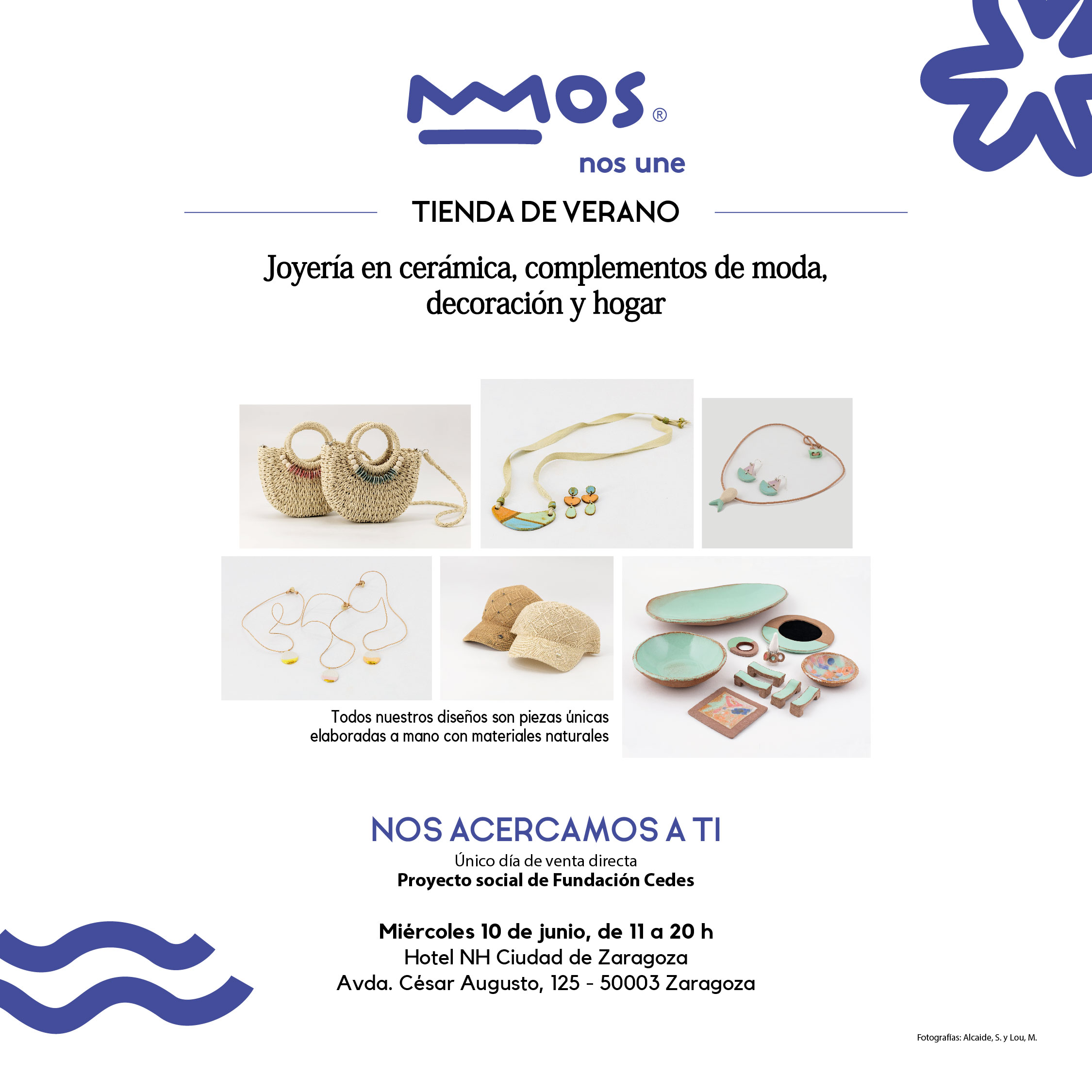 Mos nos une presenta sus nuevas colecciones de verano el 10 de junio en el Hotel NH Ciudad de Zaragoza